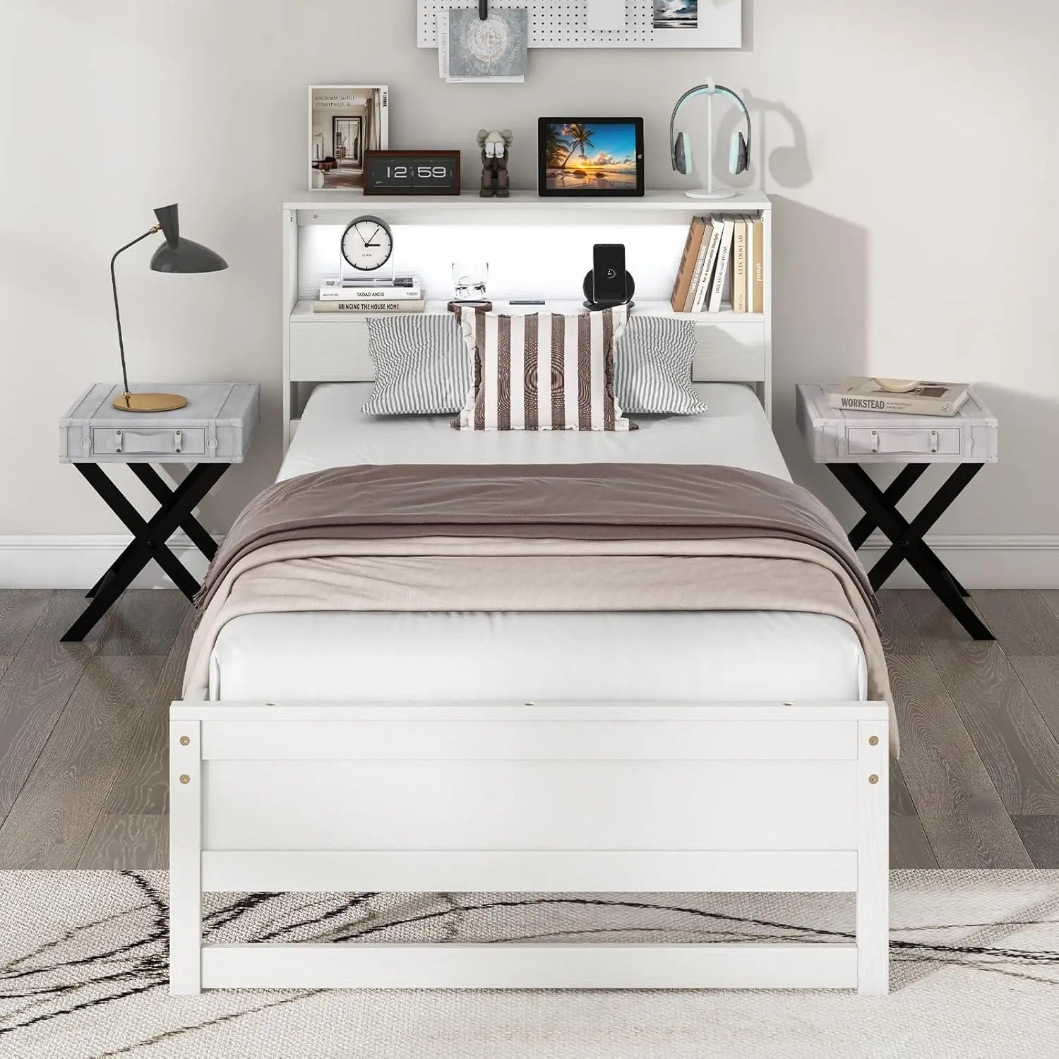 Modern Kids Bed Frame with Stylish &amp; Functional Design childrensterritory
