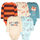 Cartoon Print Soft Cotton Bodysuits For Newborn Babies childrensterritory