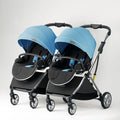 Luxury High-View Detachable Twin Baby Stroller childrensterritory
