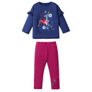 Girls Cartoon Design Full Sleeves T- Shirts And Leggings Set childrensterritory