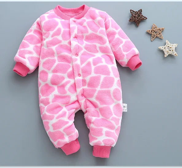 Baby Kids Cartoon Design Winter Bodysuits childrensterritory