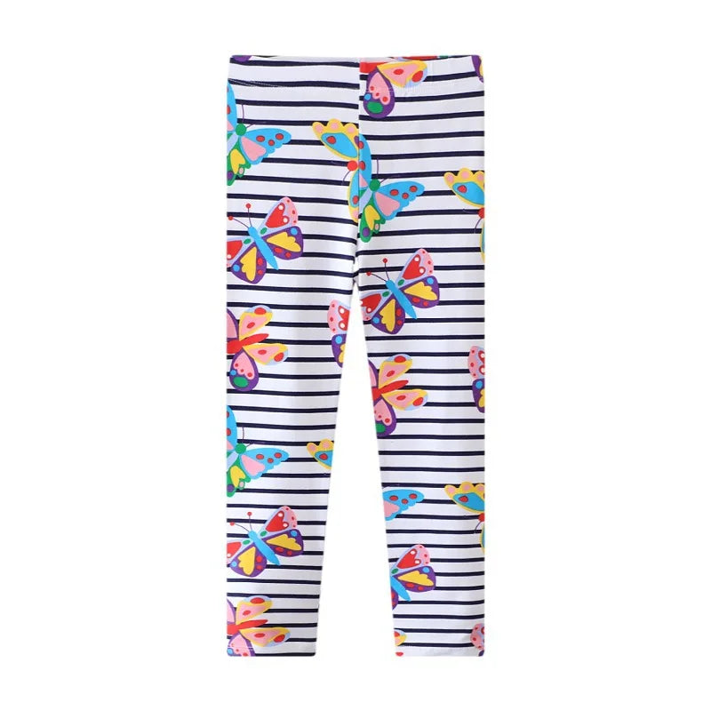 Animal Butterfly Sequin Straight Leggings for Girls childrensterritory