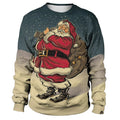 Funny Santa Claus Printed Sweatshirts For Men childrensterritory