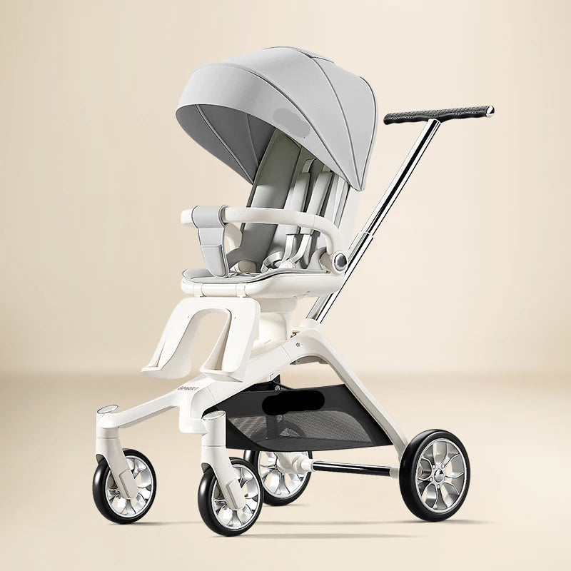 High View Portable Travel Stroller for Babies With 360°Swivel Seat