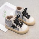 Kids Girls Sequined Board Star Casual Sneakers childrensterritory