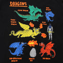 Cartoon DRAGONS Design Little Boys Long Sleeve T-shirts childrensterritory