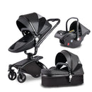 Two-way Foldable PU Leather Baby Stroller With Carseat