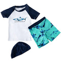 3pc Baby/Kids Boys Sun Protection Swimwear With Hat