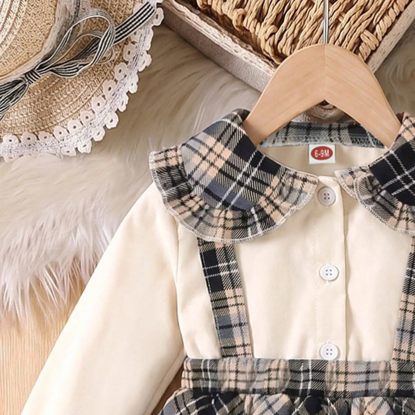 Baby Girls Korean Style Sling Dress for Spring and Autumn