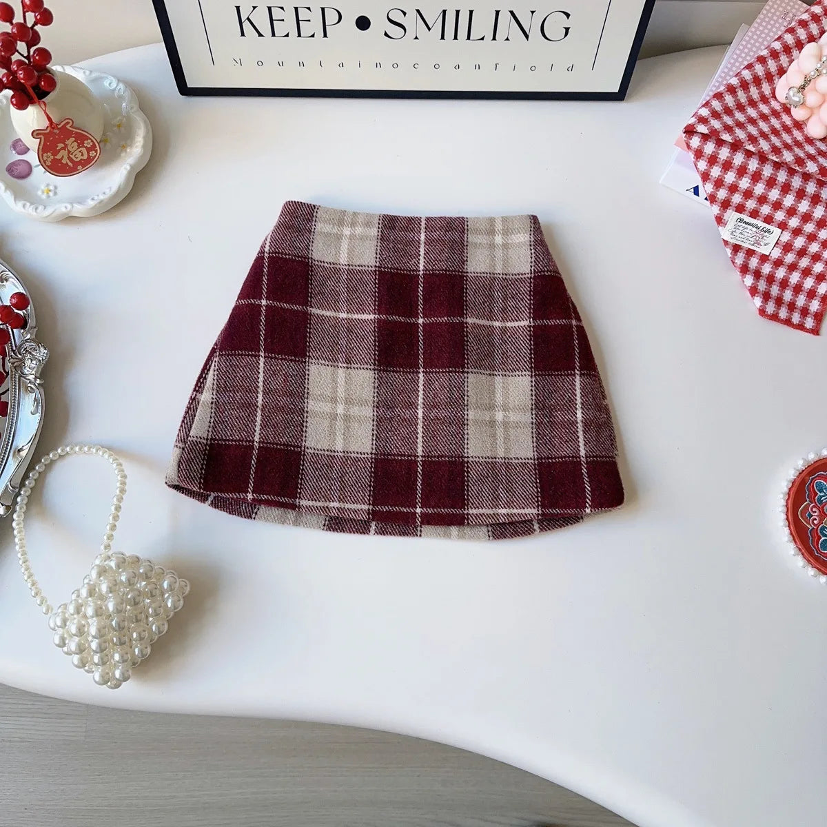 Girls' Bow Design Long-Sleeved Winter Outfit