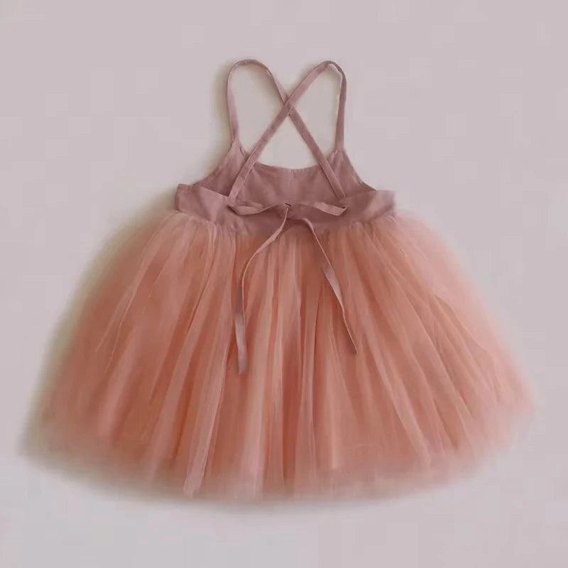 Baby Girl Backless Tutu Birthday Dress For Summer