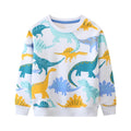 Kids Boys Cartoon Dinosaurs Print Cotton Sweatshirts childrensterritory