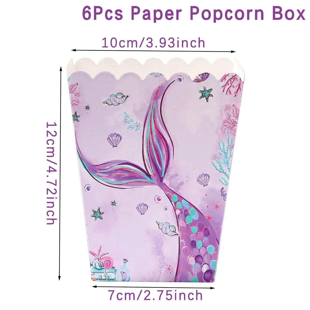 Mermaid-themed Kids Birthday Party Decorations and Tableware Set