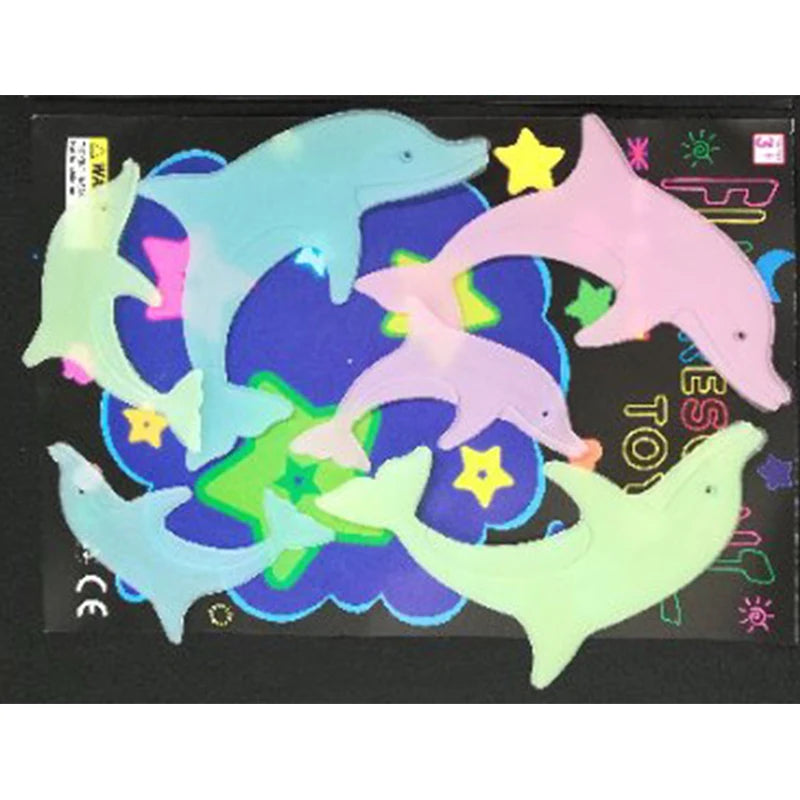 Glow in the dark Cartoon Butterfly Stars Wall Decals childrensterritory