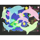 Glow in the dark Cartoon Butterfly Stars Wall Decals childrensterritory