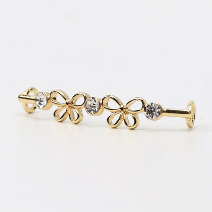 Pearl Shiny Rhinestone Sneaker Shoelace Clips for Girls childrensterritory