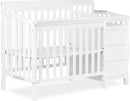 Steel Grey 3-in-1 Changing Table and Full-Size Crib Combo