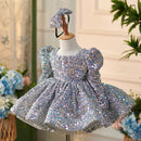 Girls High-End Lolita Style Glistening Banquet Evening Dress childrensterritory