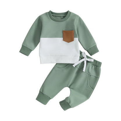 2PCS Warm Sweatshirts and Long Pants Baby Tracksuit childrensterritory