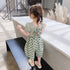 Kids Girls Backless Short Sleeve Top + Loose Cropped Pants Set childrensterritory