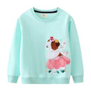 Kids Cartoon Design Girls Sweatshirts childrensterritory