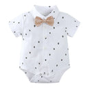 Baby Boy Formal Gentleman Rompers Suit with Hat for Birthday