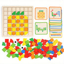 3D Geometric Shape 120Pcs Wooden Mosaic Puzzle Toy childrensterritory