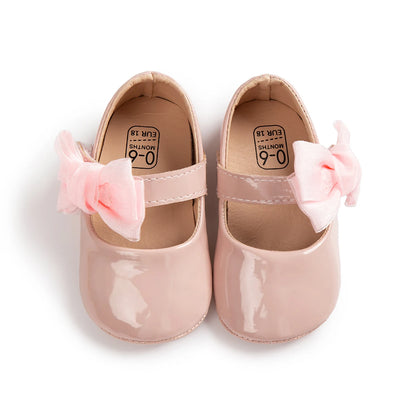PU Anti-Slip Baby Girls Princess First Walker Shoes childrensterritory