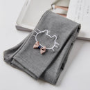 Kids Girls Kitty Design Skinny Cotton Leggings childrensterritory