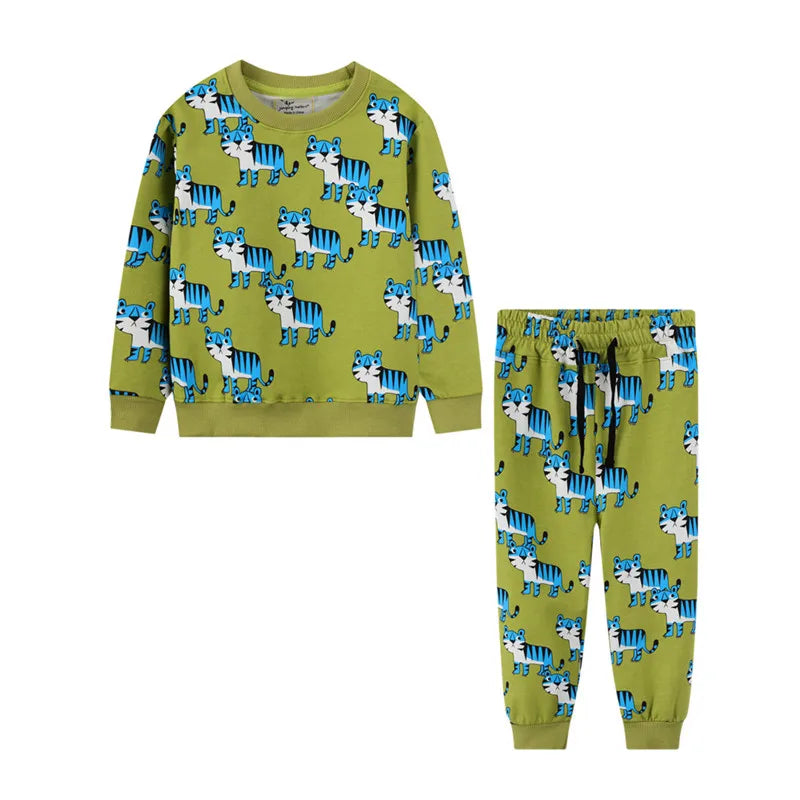 Children's Elmo Cartoon Print Clothes Sets for Boys, Girls