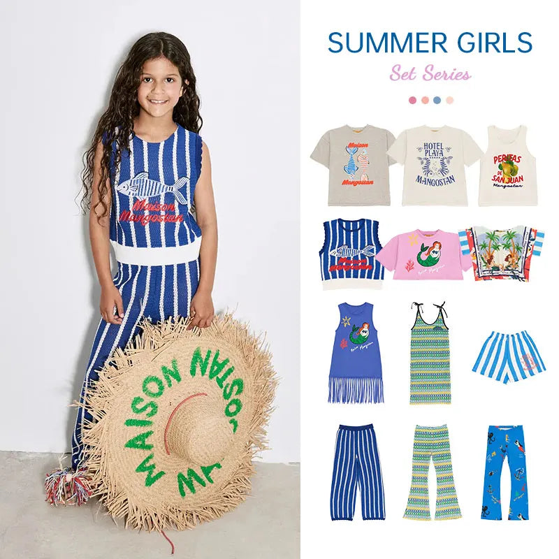 Kids Summer Cute Print T-shirts and Leggings Shorts Sets childrensterritory