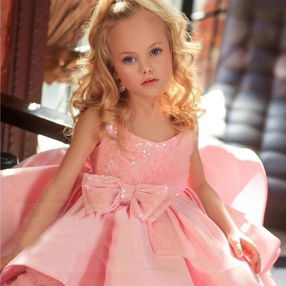 Kids Girls Layered Organza Wedding/Birthday Party Dress