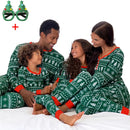 Elk and Tree Print Matching Winter Loungewear Pjs