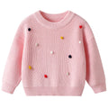 Girls' Long-Sleeved Casual Winter Pullover Sweater childrensterritory