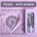 7 Pcs/set Multi-Functional Mathematical Rulers Set childrensterritory