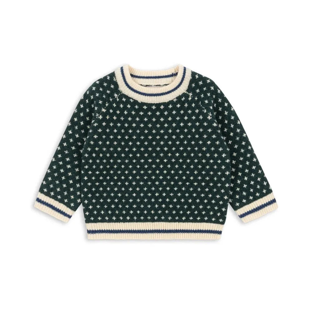 Full-Sleeve Printed Autumn Sweaters For Kids