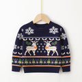 Soft Wool Cartoon Design Christmas Knit Sweatshirts for Kids childrensterritory