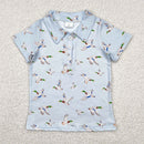 Kids Stylish Printed Boys Short Sleeves Polo T-Shirts for Summer childrensterritory