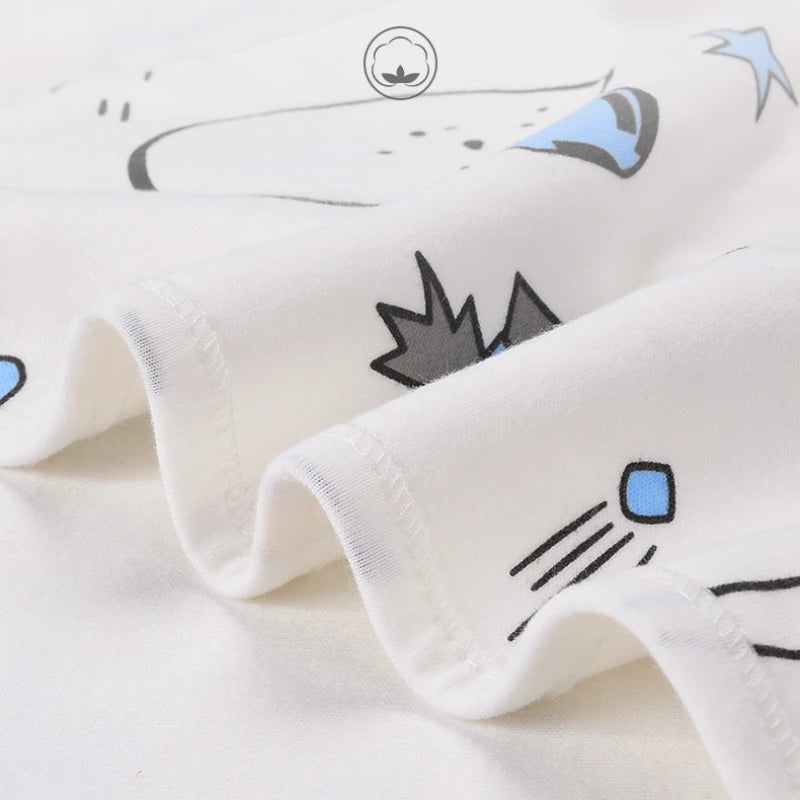 Cartoon Print Newborn Baby Wrap Blankets