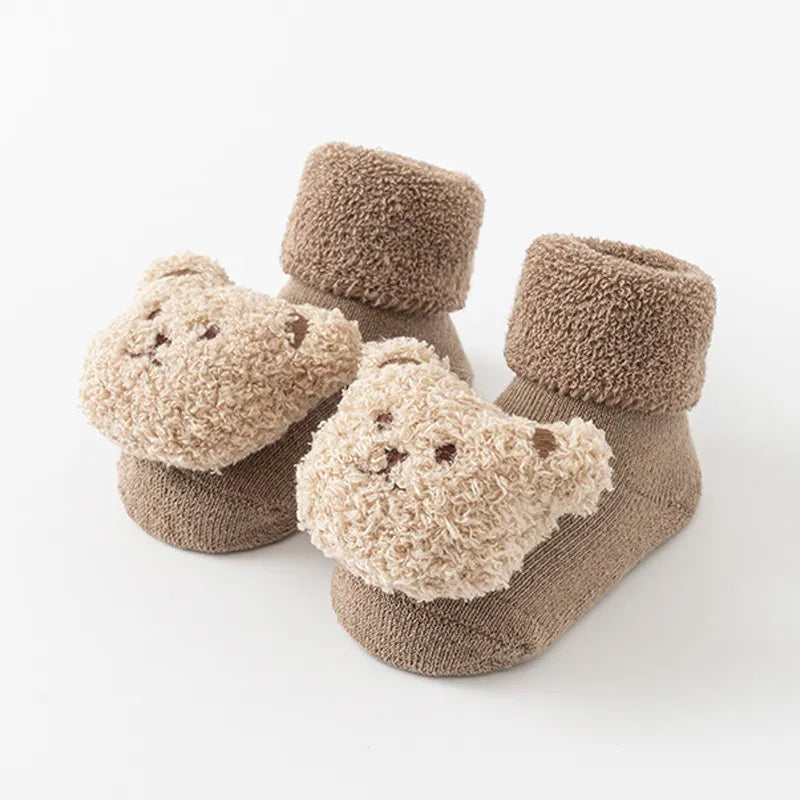 Cartoon Design Warm Soft Soled Baby Socks childrensterritory