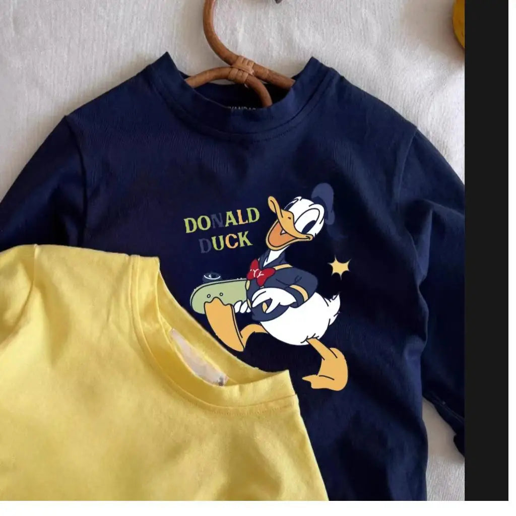 Kids Cartoon Print Summer Casual T-Shirts childrensterritory