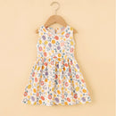 Kids Girls Cartoon Pattern Summer Party Dresses