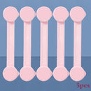 Anti-opening 3/5 Pieces Baby Cabinet Locks Protection Buckle childrensterritory