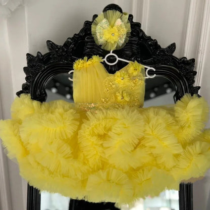 Puffy Tutu Ruffled Tulle Baby/Kid Girls Birthday Party Dress