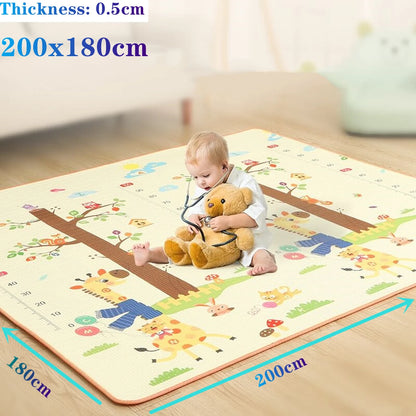 Fold-able Cartoon Play Mat/Rug for Baby Room