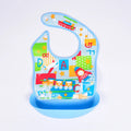 Soft Waterproof Cartoon Printed Adjustable Baby Bibs