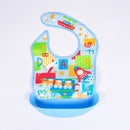 Soft Waterproof Cartoon Printed Adjustable Baby Bibs