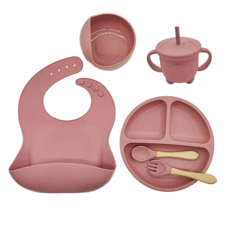 Baby 6/8-piece Silicone Tableware Set