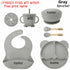 Personalized 6Pcs Toddler Feeding Suction Bowl Silicone Plates Set childrensterritory