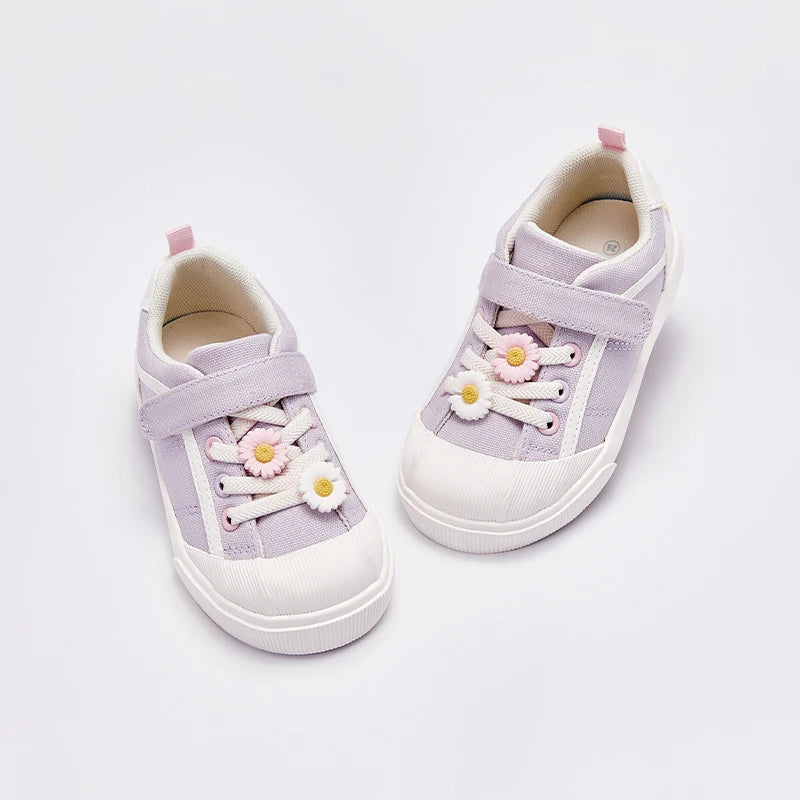 Kids Girls Soft Sole Anti Slip Canvas Shoes